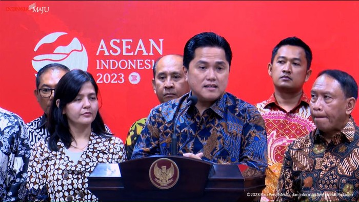 Erick Thohir Menghadap Presiden