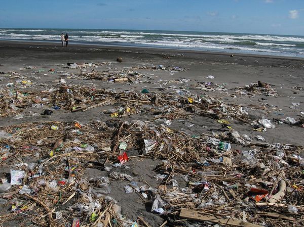 Hii Jorok.. Banyak Sampah Numpuk di Tepi Pantai Gumuk Pasir Yogyakarta