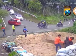 3 Kecelakaan Sehari Terjadi di Jalur Maut Cangar-Pacet, 8 Wisatawan Luka