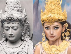 Ken Dedes Ditampilkan dengan Teknologi AI, Begini Rupa Cantik dan Kisahnya