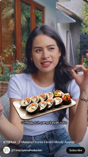 Makanan Korea Favorit Maudy Ayunda