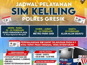 Simak Jadwal SIM Keliling Gresik Sepekan ke Depan