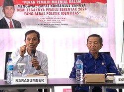 Mangku Pastika-Gede Suardana Tampil Mesra dalam Diskusi Kebangsaan