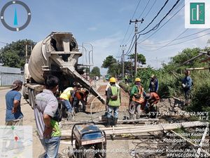 Jl Perancis Kabupaten Tangerang Terus Dibangun, Progres 40%
