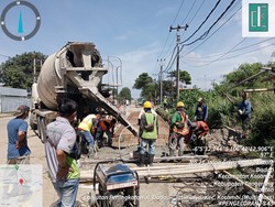 Jl Perancis Kabupaten Tangerang Terus Dibangun, Progres 40%