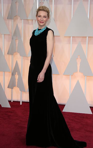 HOLLYWOOD, CA - FEBRUARY 22: Cate Blanchett arrives at the 87th Annual Academy Awards at Hollywood & Highland Center on February 22, 2015 in Los Angeles, California. (Photo by Dan MacMedan/WireImage)