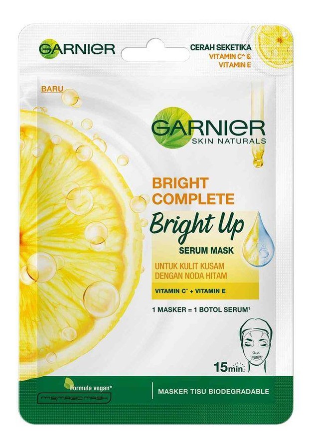 Garnier Bright Complete Bright Up Serum Mask/Foto:garnier.co.id