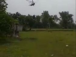 Detik-detik Heli Kapolda Jatim Mendarat Darurat di Tulungagung