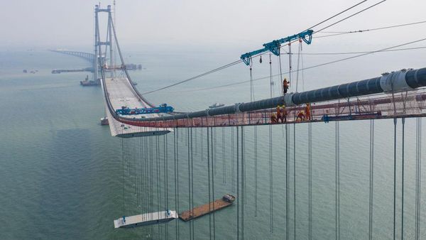 Wow! China Bangun Jembatan Megah di Atas Laut, Nih Penampakannya