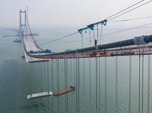 Wow! China Bangun Jembatan Megah di Atas Laut, Nih Penampakannya