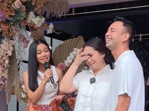 Viral Momen Nagita Slavina Nangis Dapat Kado Konser Yura Yunita di Rumah