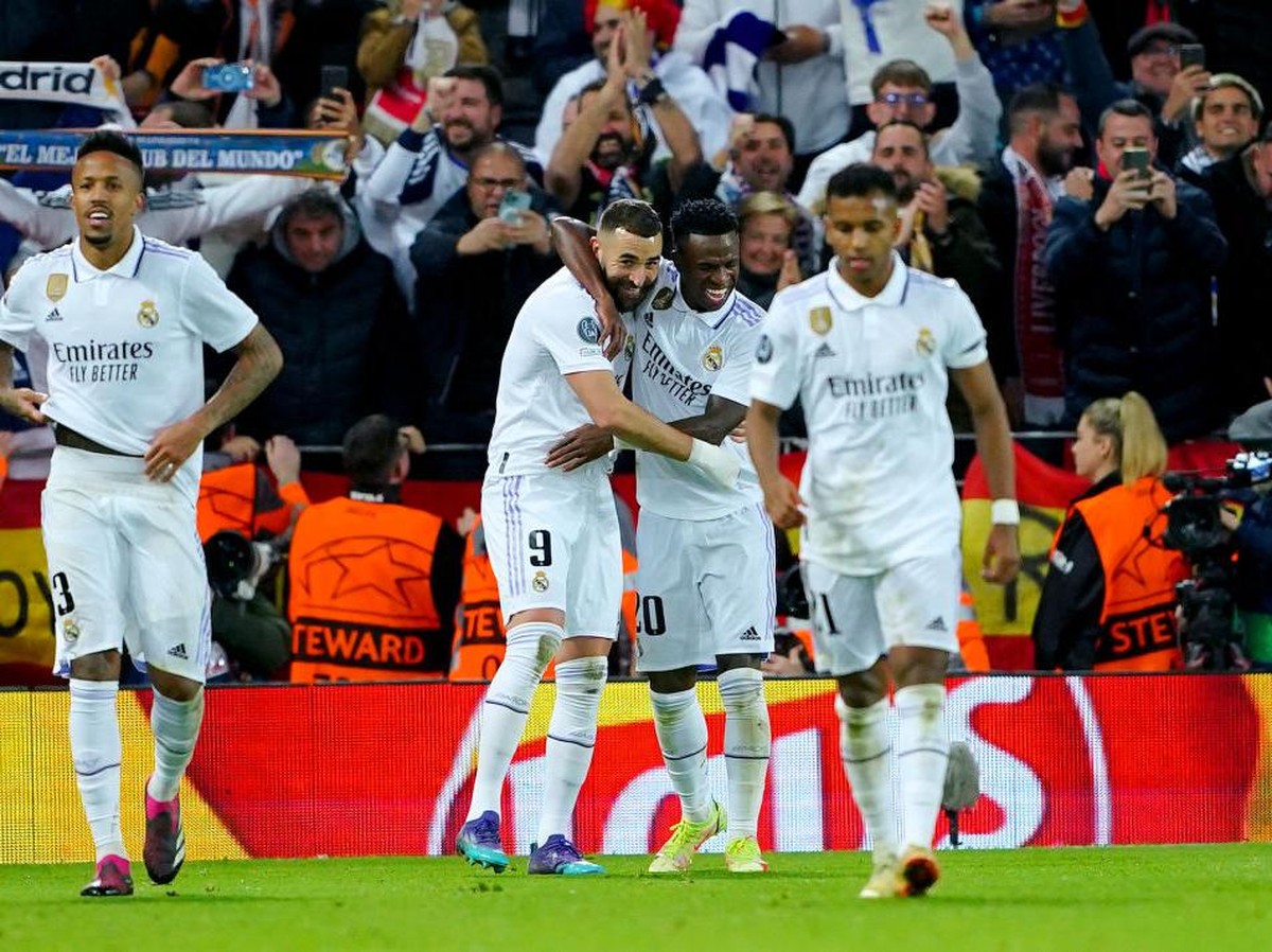 Bobol gawang Liverpool, Vinicius bikin rekor. (Foto: PA Images via Getty Images/Peter Byrne - PA Images)