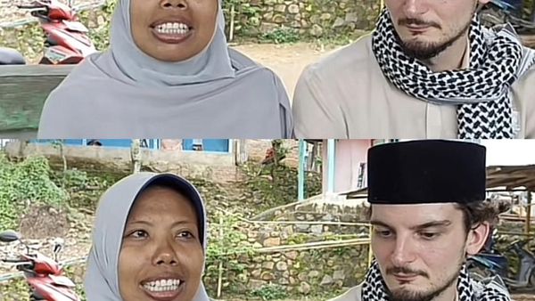Potret Ustazah Viral Dinikahi Bule Belgia yang Dikenal via Situs Jodoh