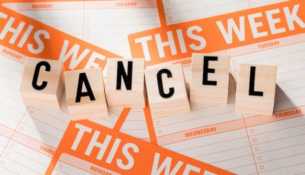 Membatalkan kencan tiba-tiba/ foto: freepik/ freepik Tulisan cancel