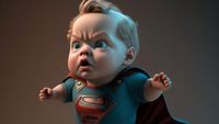 Imut Banget! Ketika AI Bikin Superhero Jadi Bayi