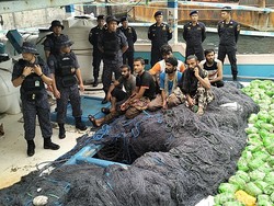 BNN Sudah Awasi 8 WNA Iran Penyelundup Sabu Sejak di Perairan Internasional