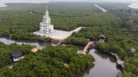 Asrinya Hutan Mangrove Kuala Langsa di Aceh