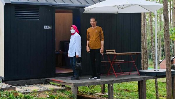 Menginap di Kawasan Inti IKN, Jokowi & Iriana Tidur di Kabin