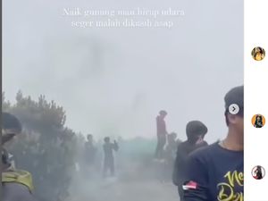 Pendaki Gunung Gede Pangrango Nyalakan Bom Asap, Ancamannya Rp 50 Juta