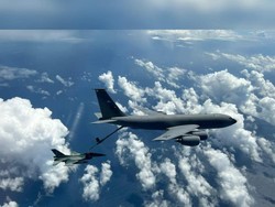 Lanud Iswahjudi Jelaskan Heboh Pesawat Militer AS KC-135 di Langit Blitar