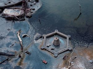 Sempat Hilang, Kota Ini Muncul Setelah Air Laguna Menyusut