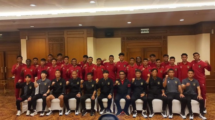 Shin Tae-yong dan para pemain Timnas Indonesia U-20 yang akan berlaga di Piala Asia U-20