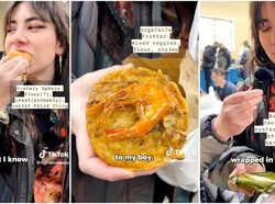 Kunjungi Bazaar Makanan Indonesia, Bule Ini Kalap Cicip Jajanan Tradisional