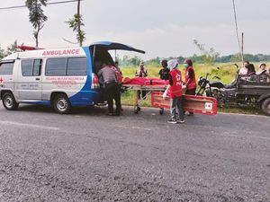 Motor Roda 3 Vs Matik di Pajangan Bantul, Pemotor Wanita Tewas