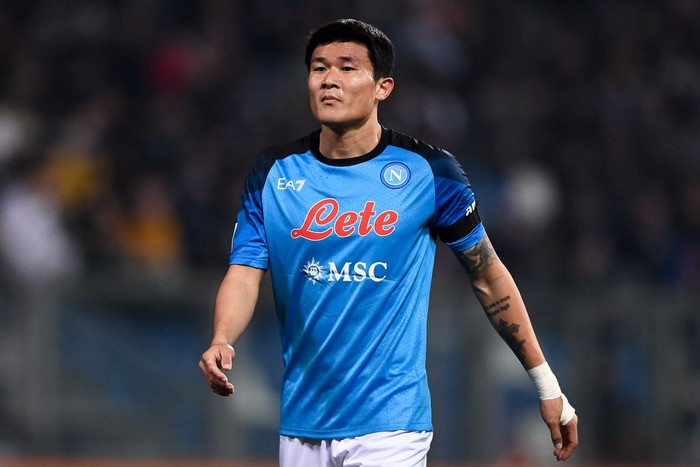 MAPEI STADIUM, REGGIO EMILIA, ITALY - 2023/02/17: Kim Min-jae of SSC Napoli looks on during the Serie A football match between US Sassuolo and SSC Napoli. SSC Napoli won 2-0 over US Sassuolo. (Photo by Nicolò Campo/LightRocket via Getty Images)