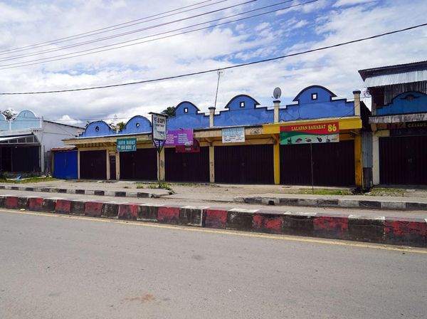 Jalan Yos Sudarso Wamena Kosong Melompong Pascakerusuhan
