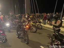 73 Motor Knalpot Brong Terjaring Razia di Kawasan CPI Makassar