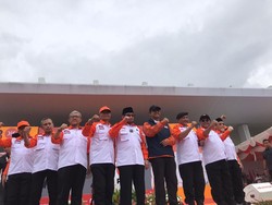 Didampingi Elite PKS, Anies Hadiri Apel Siaga di Stadion Madya GBK