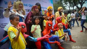 Spiderman hingga Naruto Beraksi, Semangati Pejuang Kanker Anak