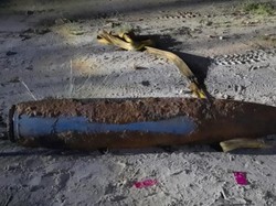 Terkejutnya Warga Pekanbaru Usai Temukan Mortir Seberat 250 Kg