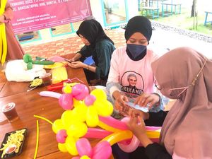 Srikandi Ganjar DIY Gelar Pelatihan Membuat Buket Balon untuk Milenial
