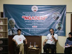 Relawan Ganjar Gelar Diskusi Soal Demokrasi Bareng Mahasiswa di Jatim