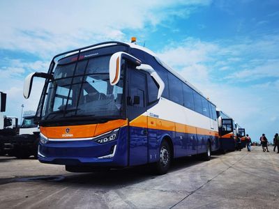 Potret Bus Laksana yang Diekspor ke Laos