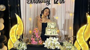 Shafeea Ahmad, Putri Ahmad Dhani Rayakan Ultah Ke-12 dengan Kue Cantik