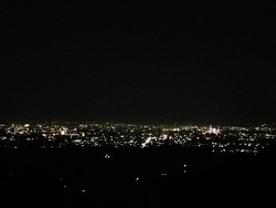 Melihat Gemerlap Kota Mataram dari Atas Bukit Batu Butir