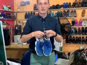 Terkuak! Sepatu Bekas buat Didaur Ulang Malah Masuk Pasar Loak Batam