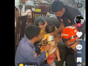 Cerita Damkar Selamatkan Bocah Sleman Viral Terjebak Loyang Kue