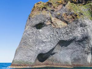 Aneh Tapi Nyata, Ada Batu Mirip Kepala Gajah di Islandia