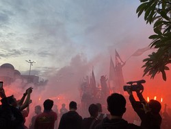 Massa Demo Tolak Perppu Ciptaker Bubarkan Diri dari Depan DPR