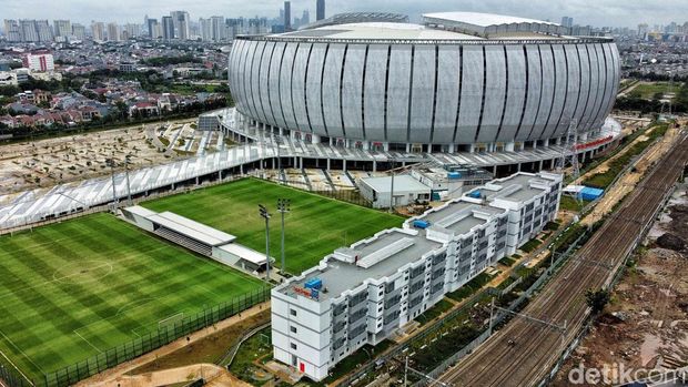 Suaaana Kampung Susun Bayam di kawasan Jakarta International Stadium, Papanggo, Jakarta Utara, Kamis (23/2/2023).