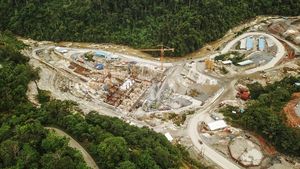 Penampakan dari Udara Pembangunan PLTA Kerinci