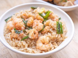 Resep Nasi Topping Udang Tumis ala Taiwan yang Enak dan Praktis