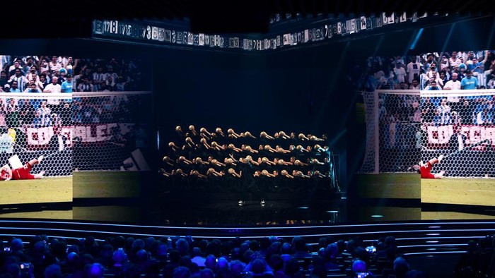 PARIS, FRANCE - FEBRUARY 27: Performers perform during The Best FIFA Football Awards 2022 on February 27, 2023 in Paris, France. (Photo by Joe Maher - FIFA/FIFA via Getty Images)