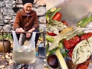 Viral! Nenek Ini Santai Masak Sup Ikan Pakai Kantong Plastik Viral! Nenek Ini Santai Masak Sup Ikan Pakai Kantong Plastik