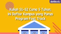 Infografis: Daftar Kampus yang Punya Program Fast-Track, S1-S2 Cukup 5 Tahun