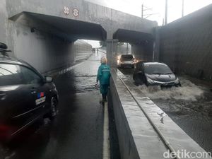 Underpass ke Bandara Soetta Tergenang Air, Lalin Dialihkan